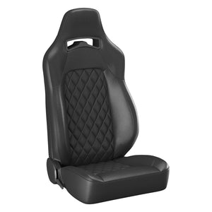 Trailcat Black Vinyl/Black Diamond Stitch w/ Seat Heater (passenger) Blemished