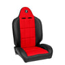 Corbeau Baja RS Black Vinyl/Red Cloth