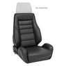 GTS II Black Leather (pair) w/ Anti-Sub. Slot, Lumbar, Shaved Base Blemished