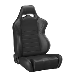 LG1 Black Leather (pair) w/Anti-submarine Slots Blemished