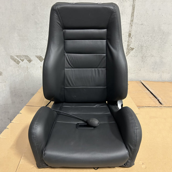 GTS II Black Leather (pair) w/ Anti-Sub. Slot, Lumbar, Shaved Base Blemished