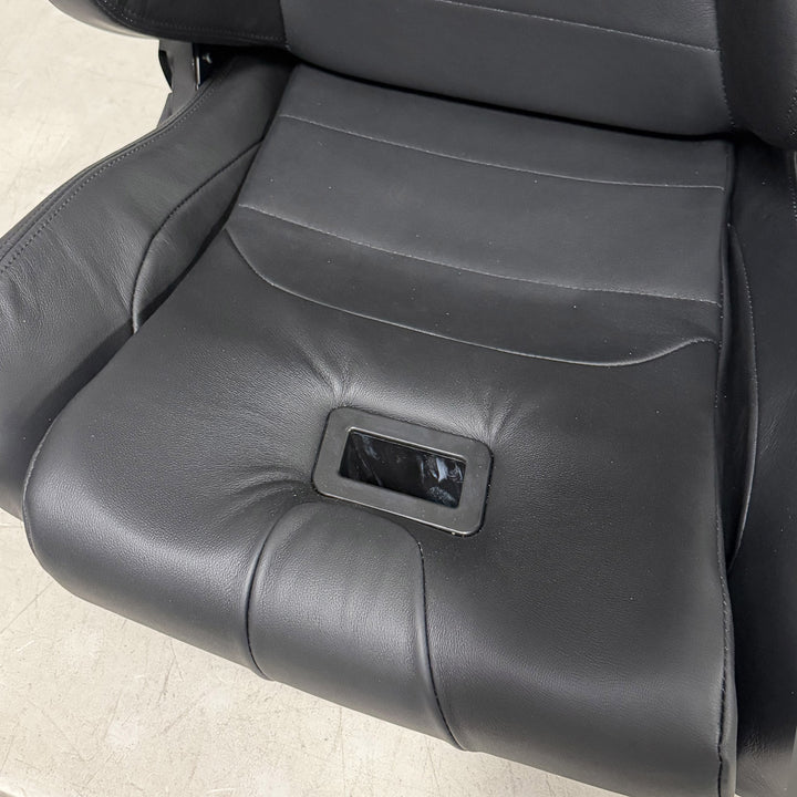 LG1 Black Leather (pair) w/Anti-submarine Slots Blemished