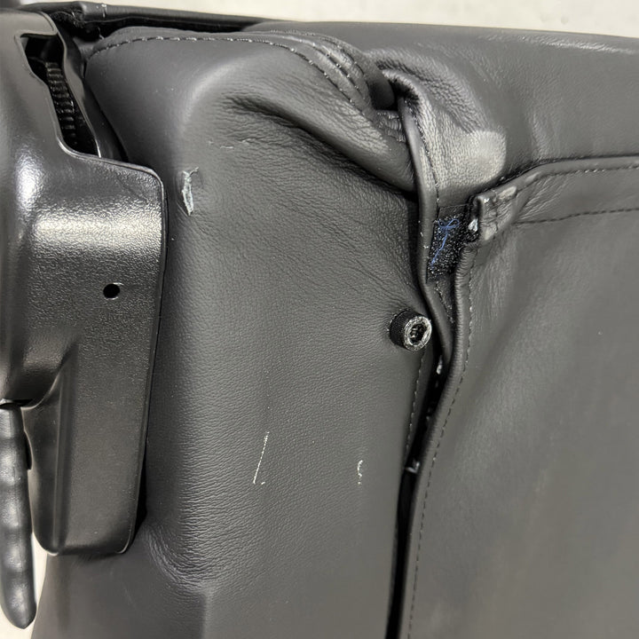 LG1 Black Leather (pair) w/Anti-submarine Slots Blemished