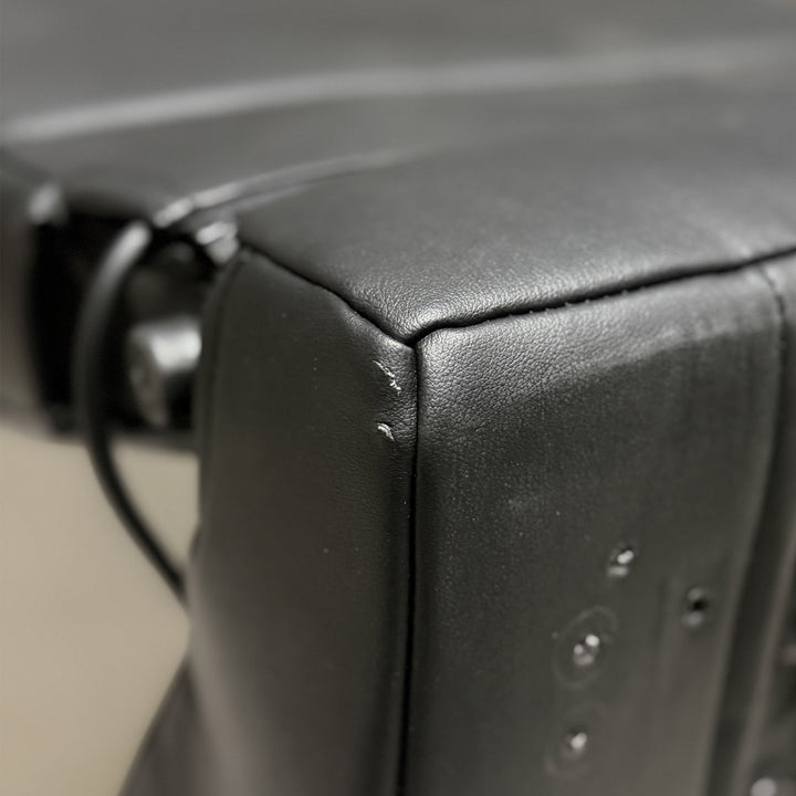 Moab Black Vinyl/Grey Perforated Vinyl (pair) w/ Lumbar Support & Seat Heater Blemished